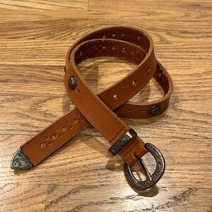 Vintage Partners Western Style Genuine Leather Belt - Size M